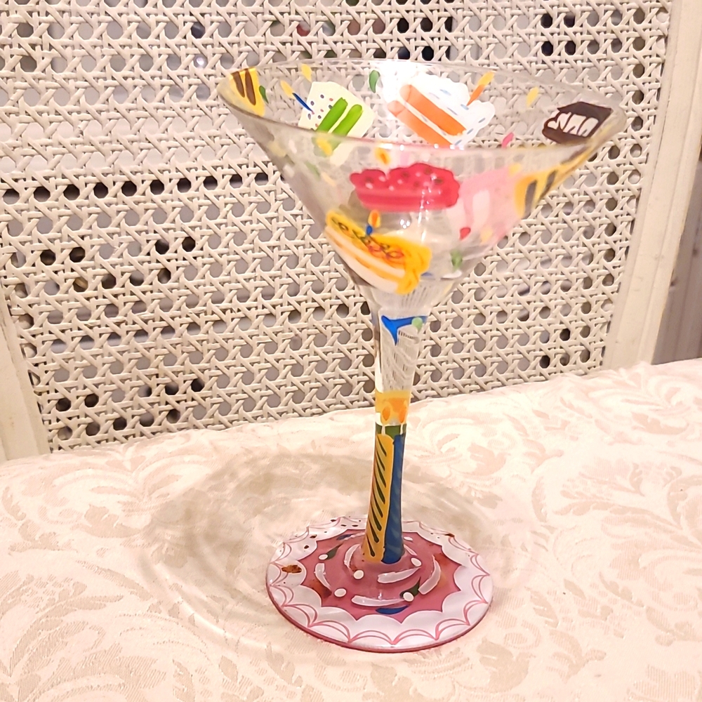 Lolita birthday martini glass